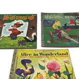 Vintage 1948 1951 1957 Walt Disney Bongo Sleeping Beauty Alice Wonderland Books