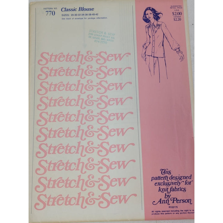 1967 Stretch &amp; Sew 770 Women&