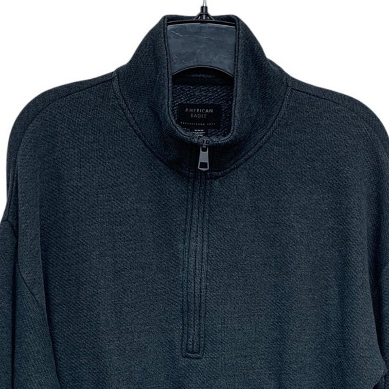 New American Eagle Womens Medium Long Sleeve Quarter Zip Pullover Sweatshirt