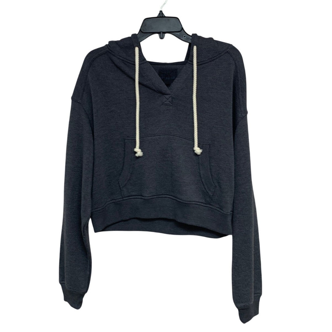 New American Eagle Womens Medium Long Sleeve Cropped Hoodie Sweatshirt