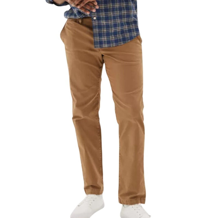 NWT New American Eagle Mens 32/32 Flex Original Straight Lived In Khaki Pants