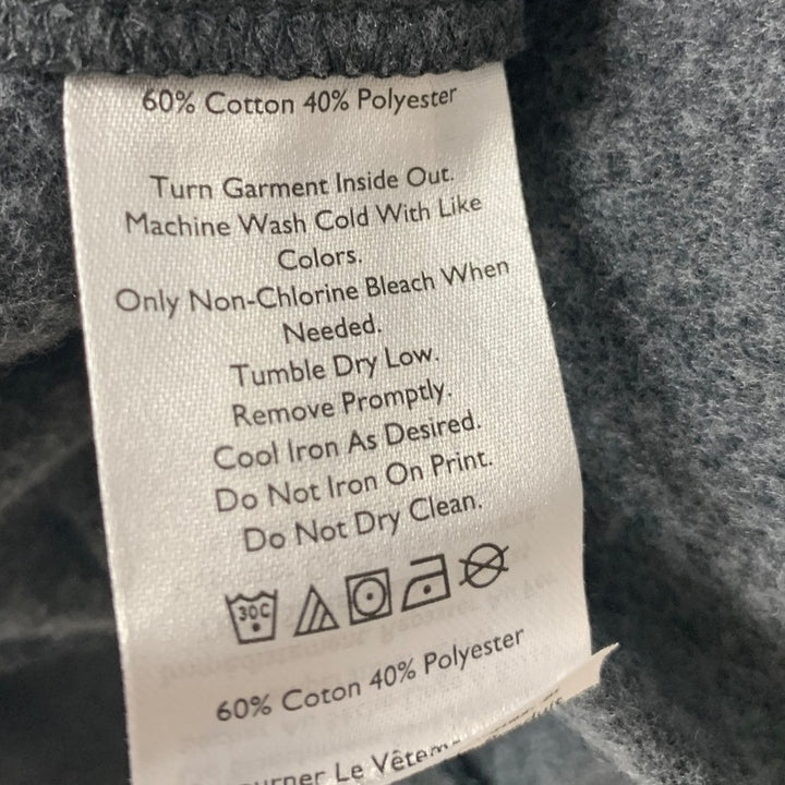 New Eddie Bauer Mens Medium Long Sleeve Camp Fleece Graphic Crew Neck Sweatshirt