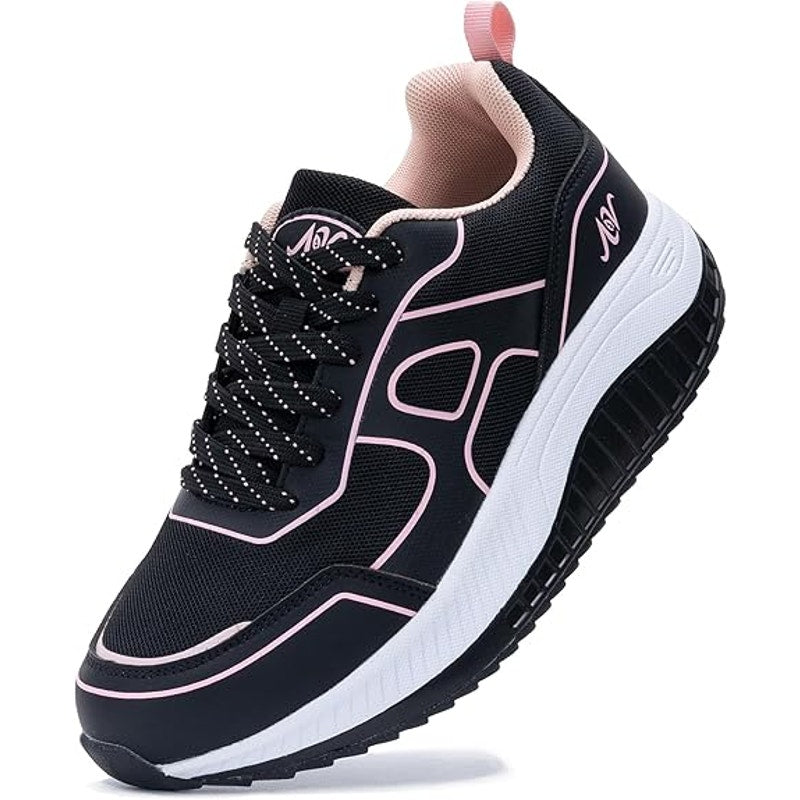 Zefuher Womens Size 10 Pink White Black Arch Support Orthotic Athletic Shoes
