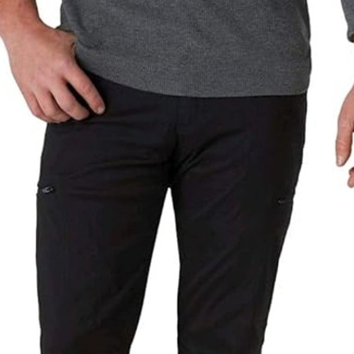 Wrangler Mens 38 X 32 Black High Rise Straight Outdoor Performance Cargo Pants