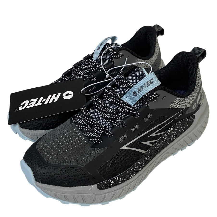 New In Box Hi-Tec Womens Size 6 Black Gray Lace Up Comfort Athletic Shoes