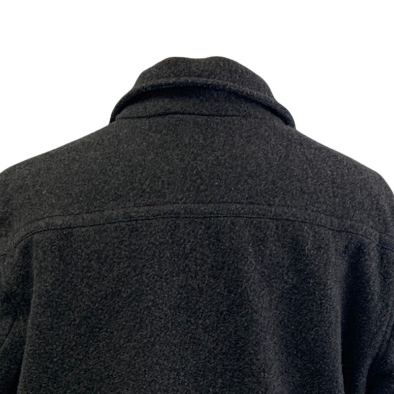 GAP Mens Medium Full Zip Collared Fully Lined Wool Blend Basic Winter Coat