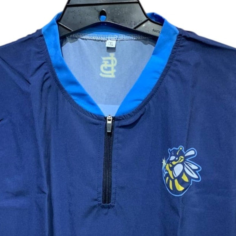 New St Louis Sting Youth XL Short Sleeve 1/4 Zip Lightweight Baseball Shirt