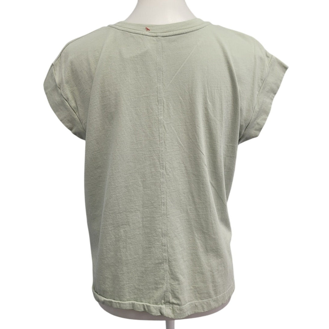 Hand Printed Upcycled Womens Medium With My Positive Attitude Miracles Tee Shirt