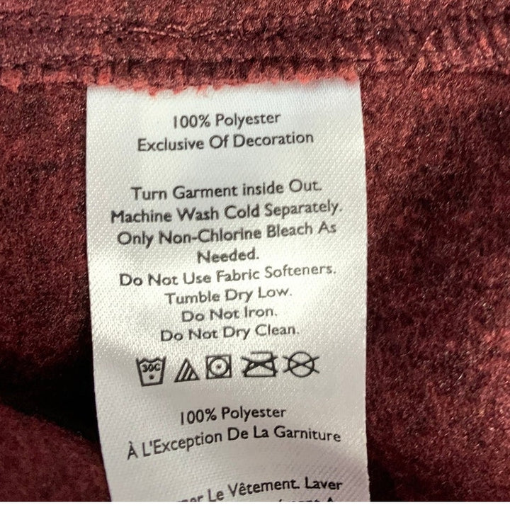 New Eddie Bauer Womens Size 2X Black Cherry Radiator 2.0 Snap Mock Neck Shirt