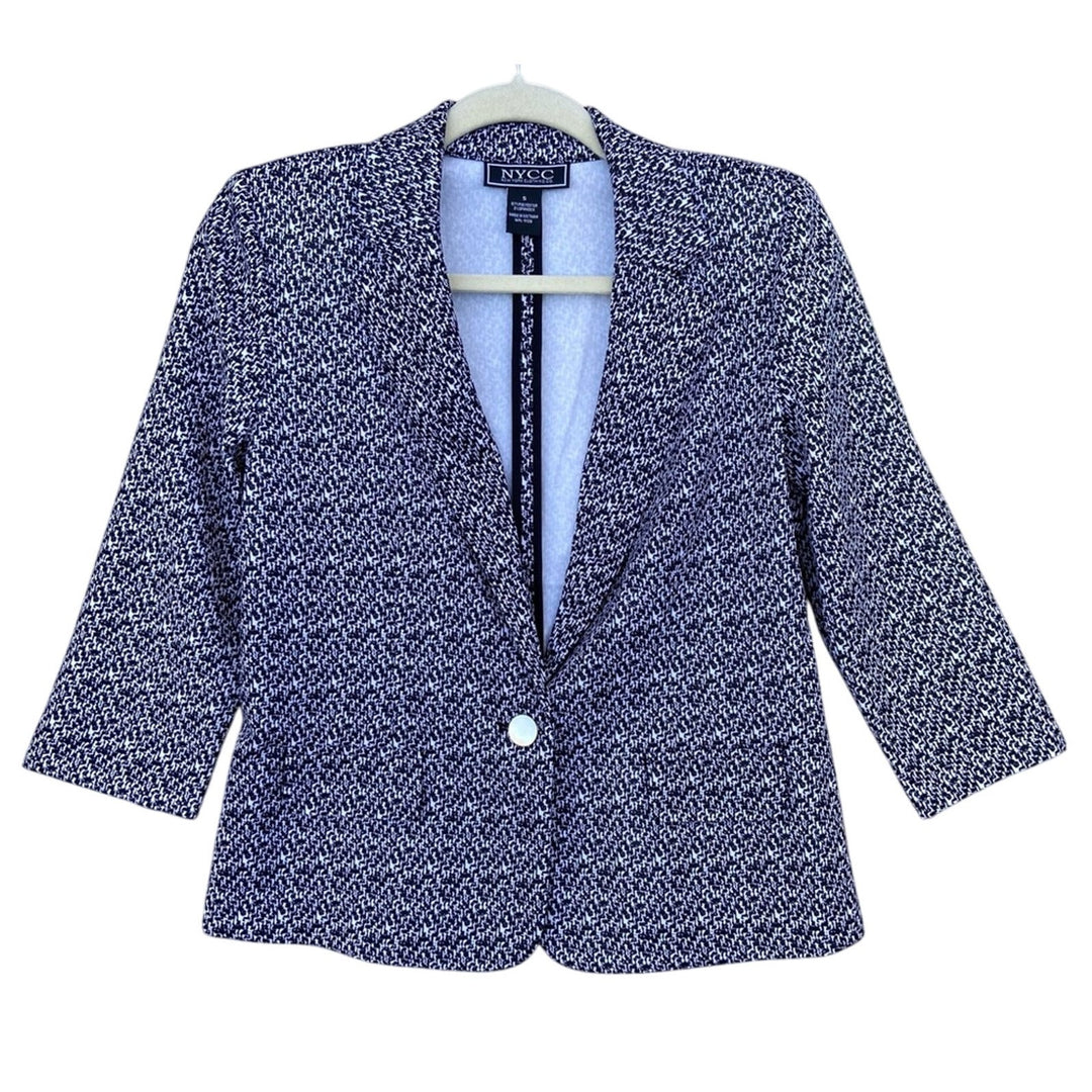NWT New New York Clothing Co Womens Small Long Sleeve Single Button Blazer