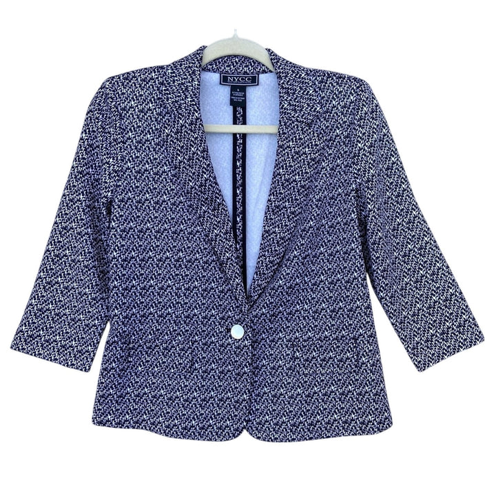 NWT New New York Clothing Co Womens Small Long Sleeve Single Button Blazer