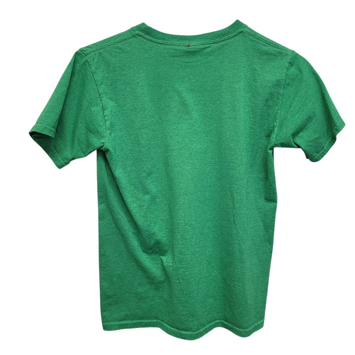 Upcycled Hand Printed Kids Youth Large Christmas Snack Cake Dessert Tee Shirt