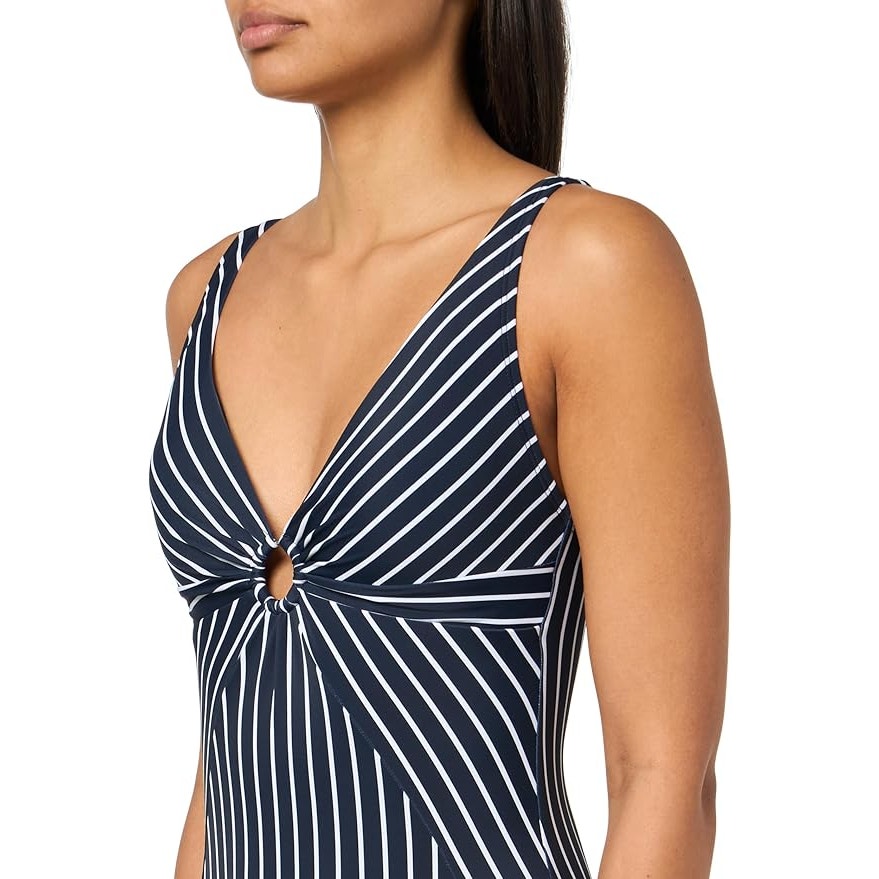 NWT New Tommy Hilfiger Womens XXL Sky Captain Stripe One Piece Swimsuit