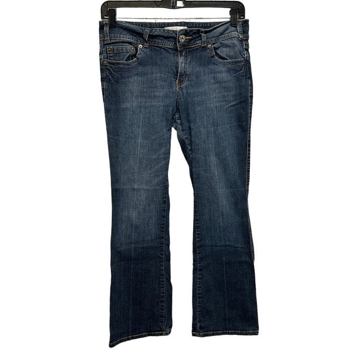 Mixit Womens Size 14 Short Stretch Cotton BootCut Medium Wash Denim Jeans