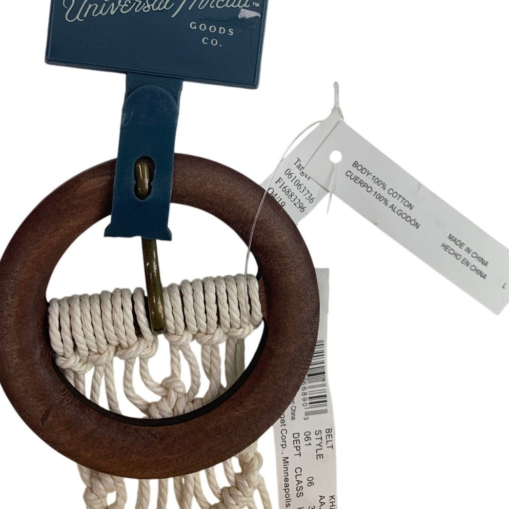 New Universal Thread Womens Large Cotton Macrame Crochet Summer Fashion Belt