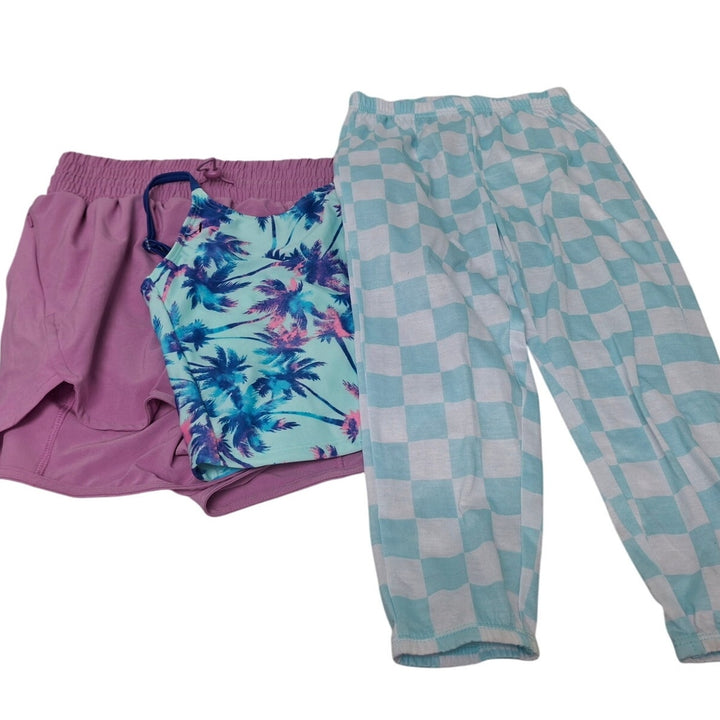 Lot of 3 New Art Class All In Motion Girls XS (4/5) Swim Top Shorts PJ Pants