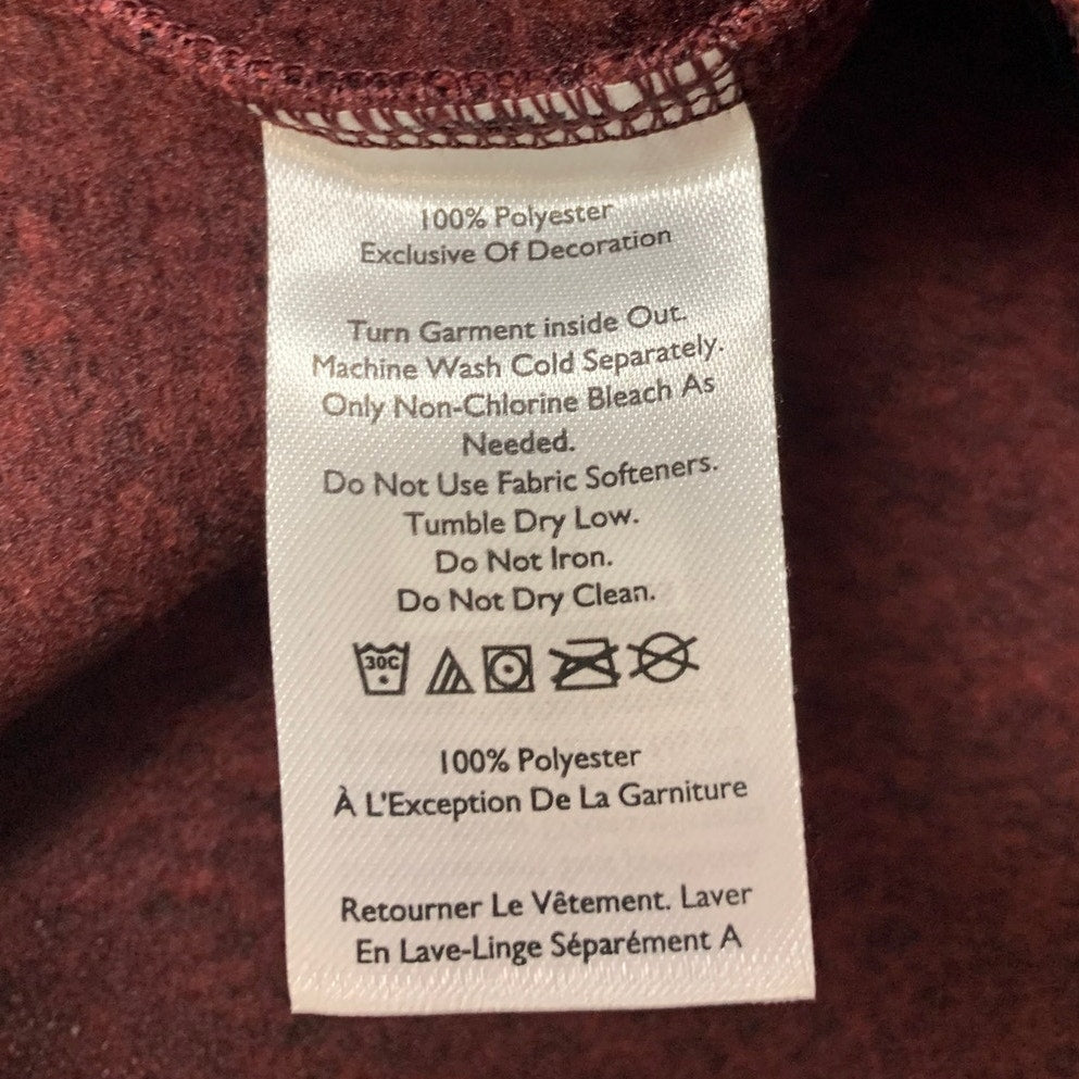 New Eddie Bauer Womens XS Black Cherry Radiator 2.0 Half Zip Sweatshirt Top