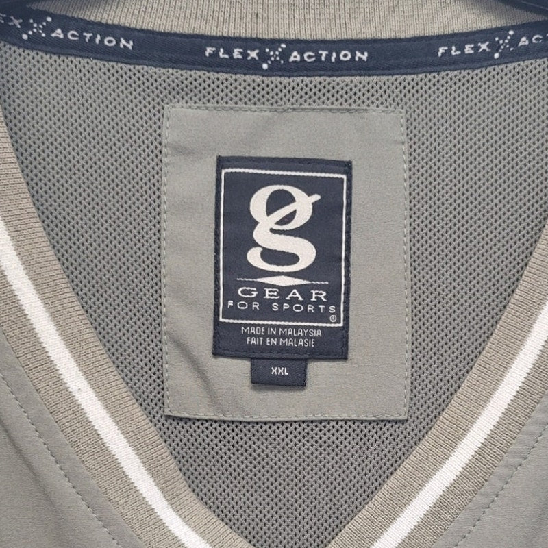 Gear For Sports Mens XXL PolyCotton Spandex Lined V Neck Pullover Jacket