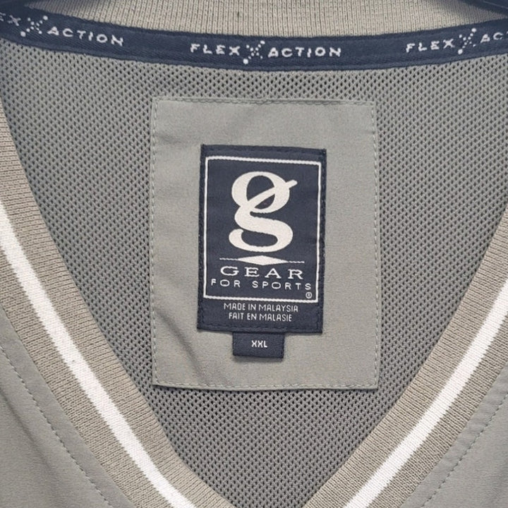 Gear For Sports Mens XXL PolyCotton Spandex Lined V Neck Pullover Jacket