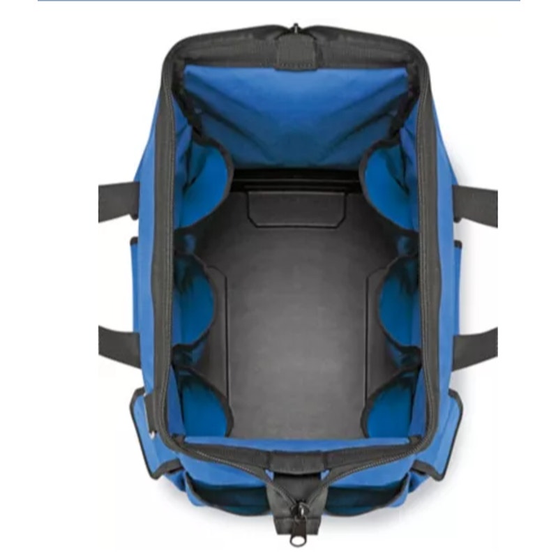 New Uline Heavyweight Polyester Multi Pocket Wide Opening Polyester Tool Bag
