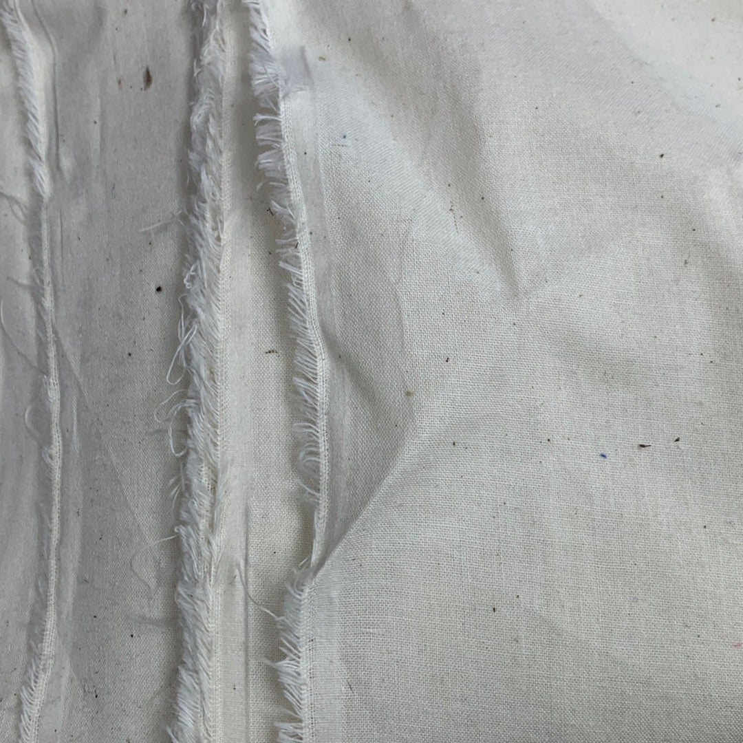 2yds New 100% Cotton Solid White Muslin Quilting Fabric Dyers Cloth Sew Classic