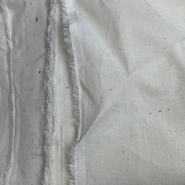 2yds New 100% Cotton Solid White Muslin Quilting Fabric Dyers Cloth Sew Classic