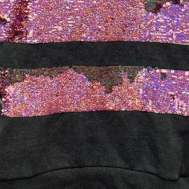 Spotted Zebra Girls Small (6-7) Long Sleeve Changing Sequins Sweatshirt Tunic