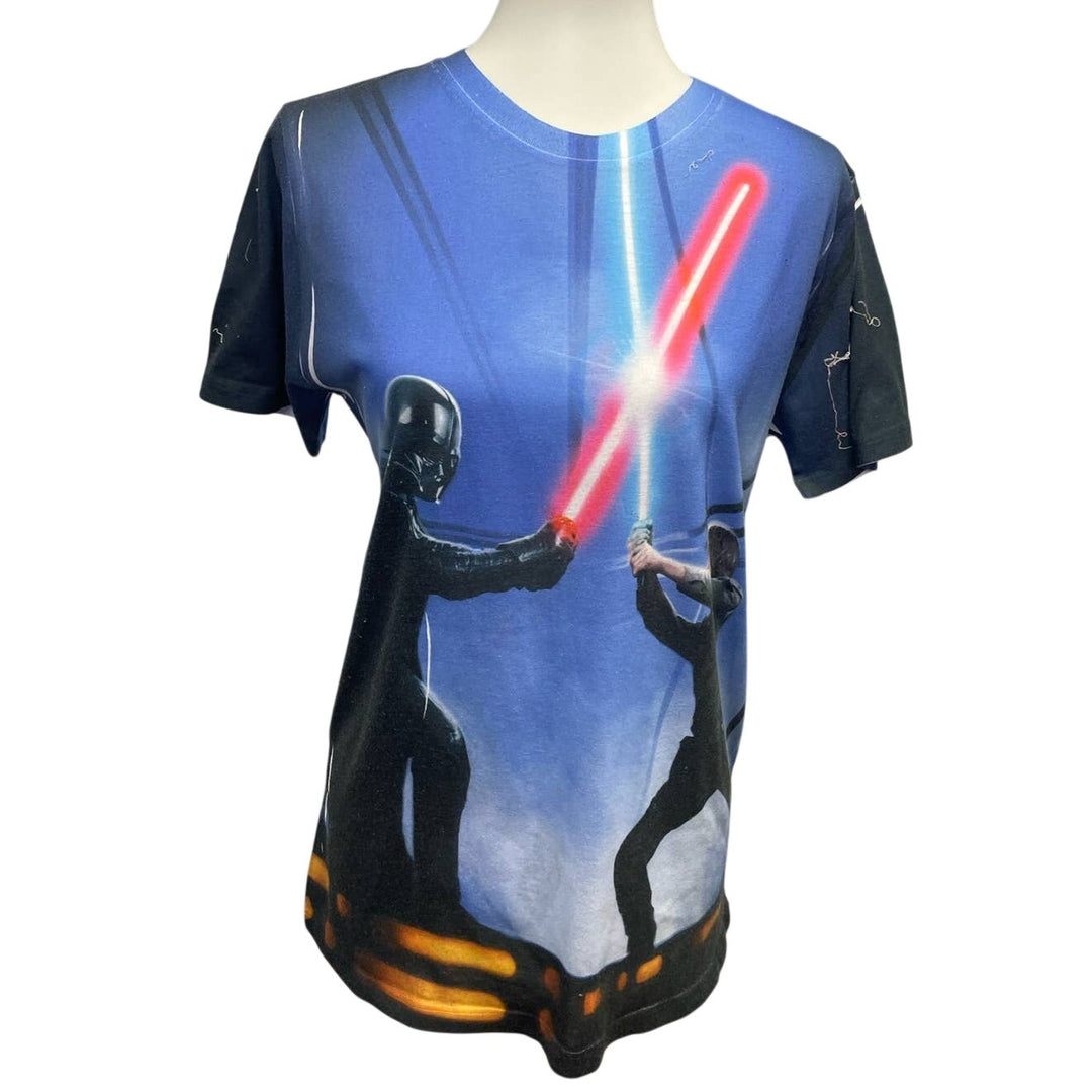 Star Wars Small Darth Vader Luke Skywalker 100% Polyester Short Sleeve Tee Shirt