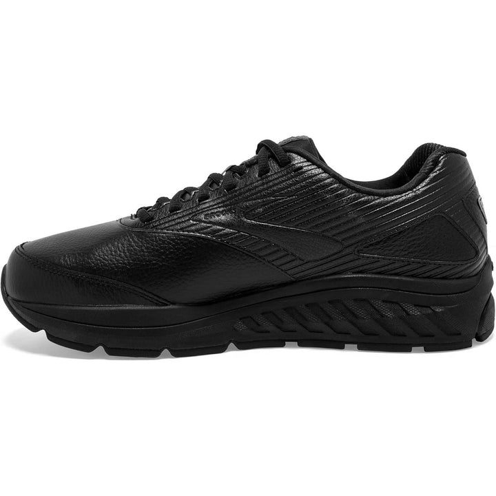 Brooks Mens Size 9.5W Wide Black Addiction Walker 2 Lace Up Athletic Shoes