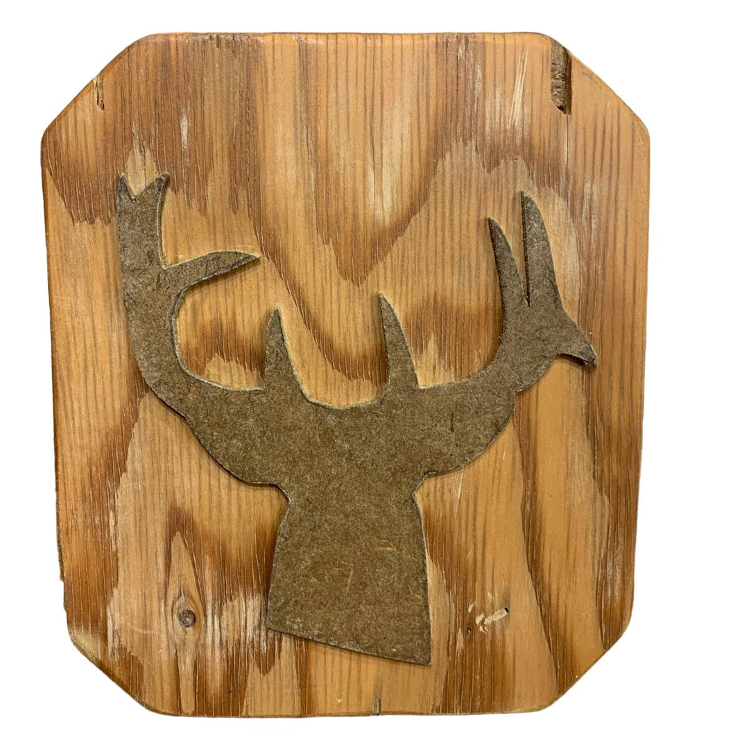 Handmade Wooden Cutout Deer Profile Rustic Scrap Wood Wall Art Craft Project