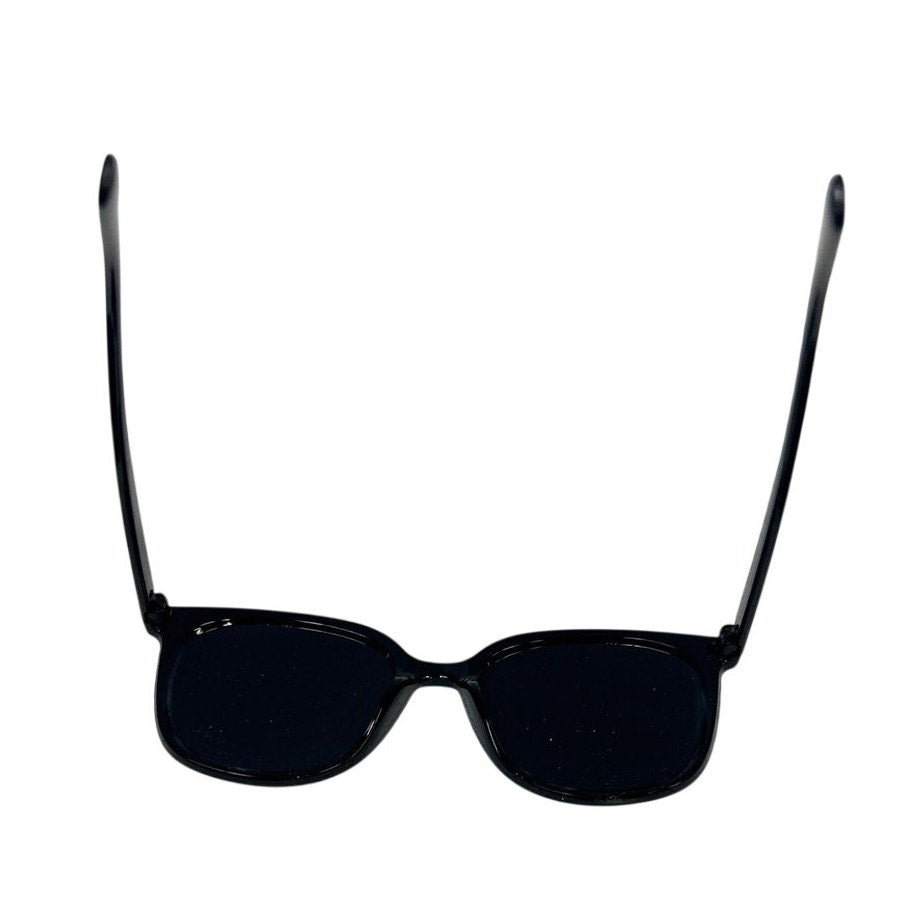 Mosanana Womens Black Frame Retro Oversized Square Plastic Sunglasses