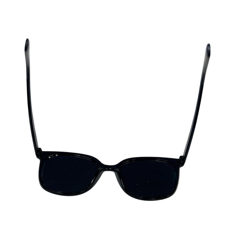 Mosanana Womens Black Frame Retro Oversized Square Plastic Sunglasses