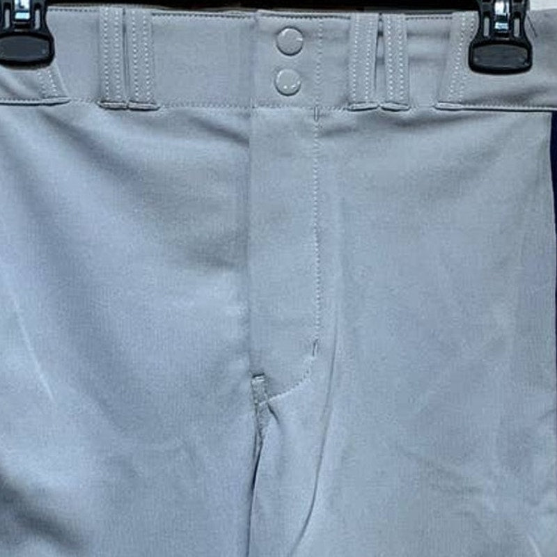 New Champro Sports Youth Large Baseball Polyester Zipper Pants w Navy Stripe