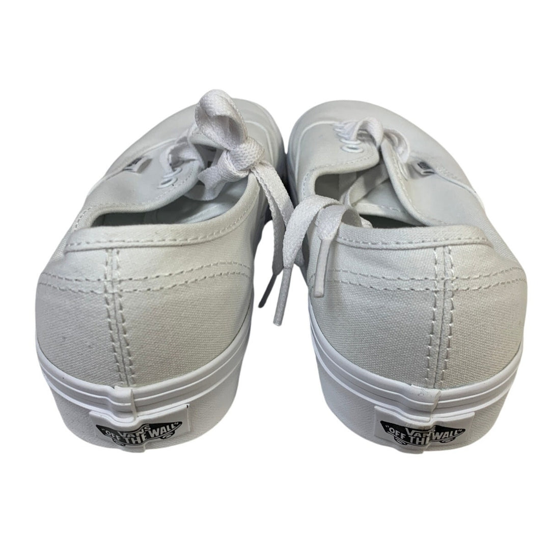Vans Womens Size 8 True White Sneaker Lace Up Round Toe Low Top Shoes