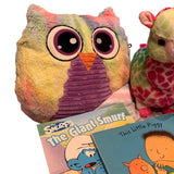 Queen Barb Troll Rainbow Llama Stuffed Owl Fuzzy Childs Book Plush Toy Lot