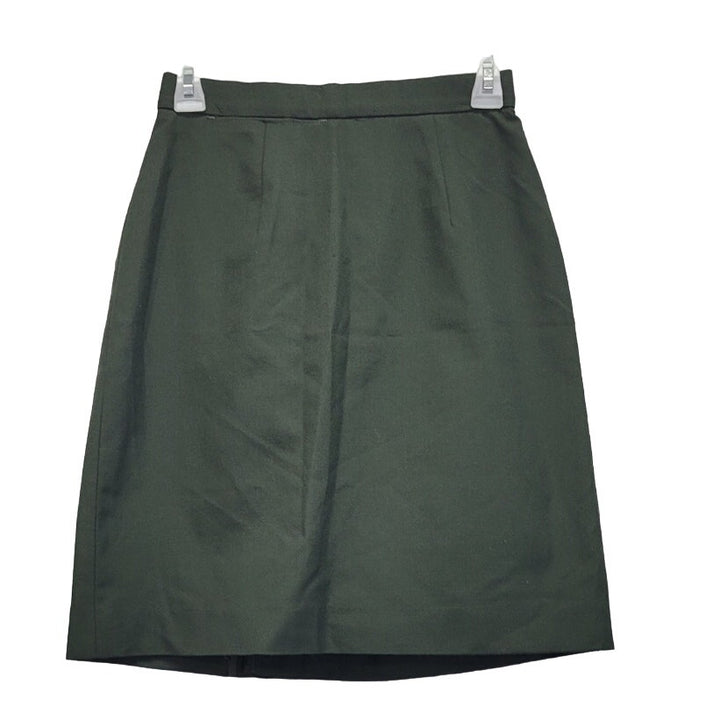 DSCP Omega Apparel Womens Size 8MT Olive Green Polyester Wool Pencil Skirt