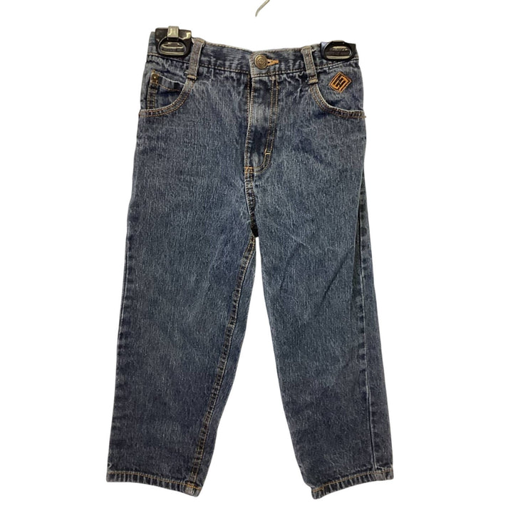 ENYCE by Sean Combs Boys 4 100% Cotton Long Denim Blue Jeans Back Elastic Waist