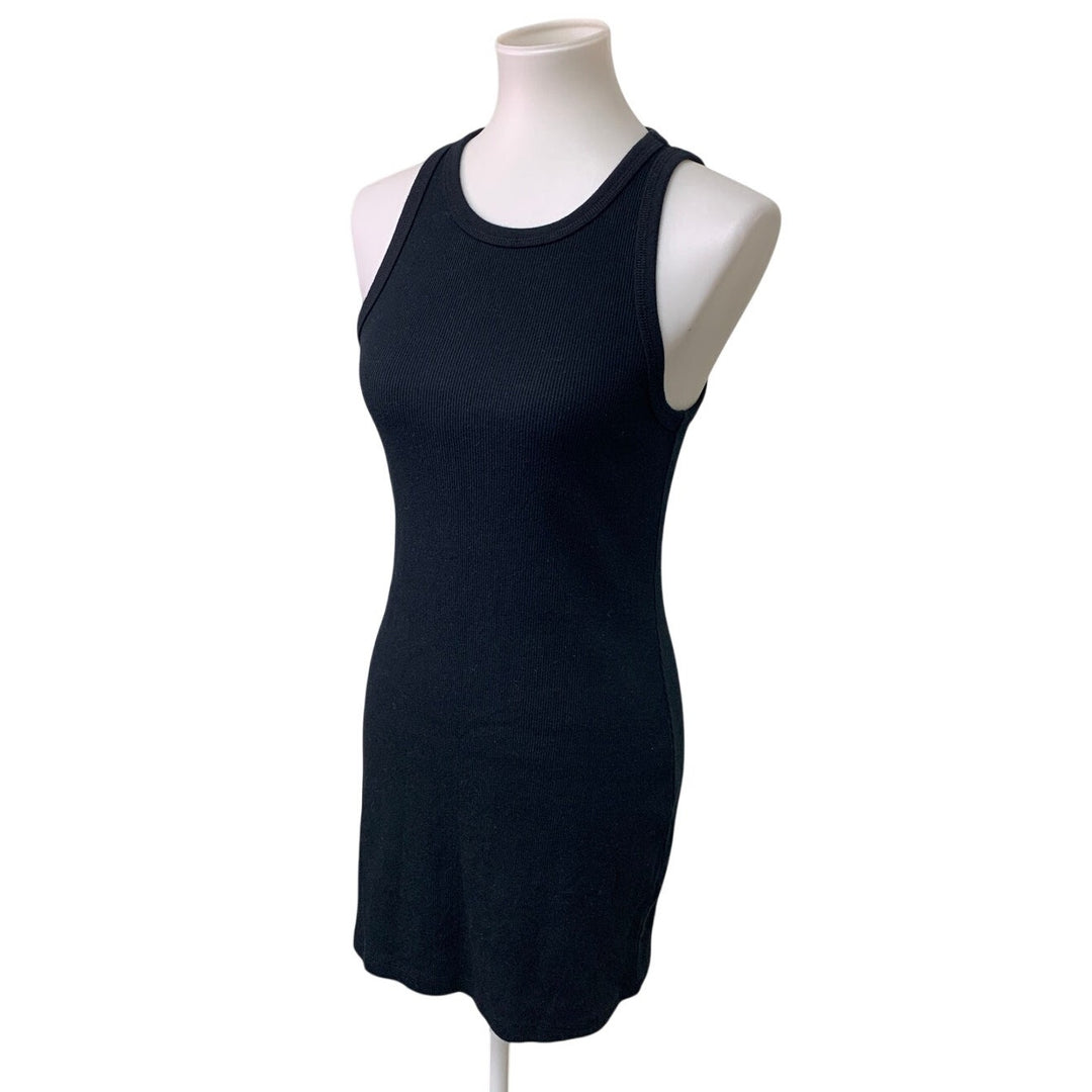 New Aerie Womens Medium Black Thin Strap Stretchy Sleeveless Sheath Dress