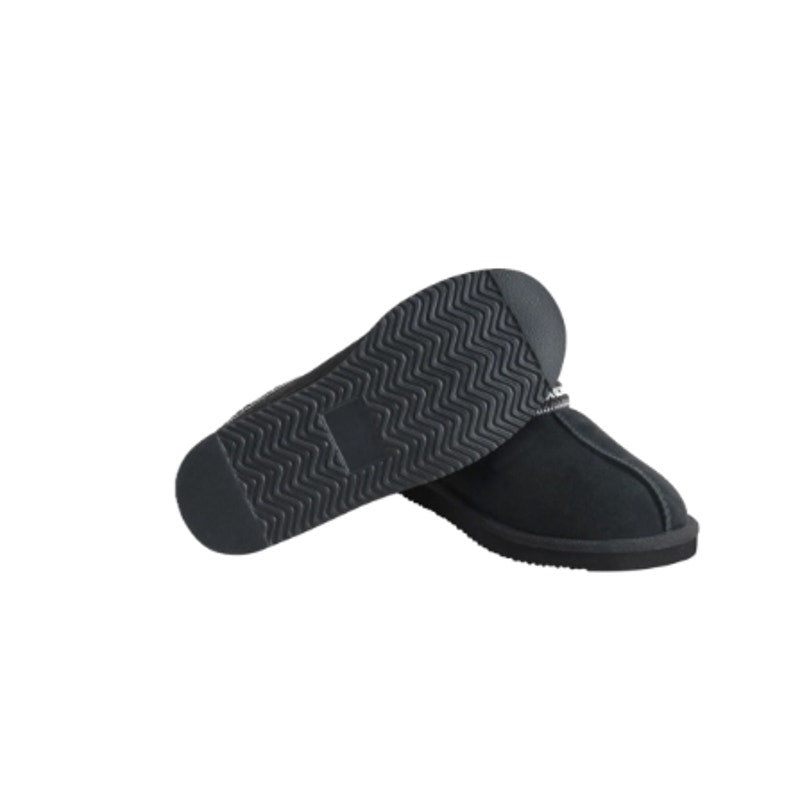 New Kirkland Womens Size 8 Black Genuine Genuine Sheepskin Shearling Slippers