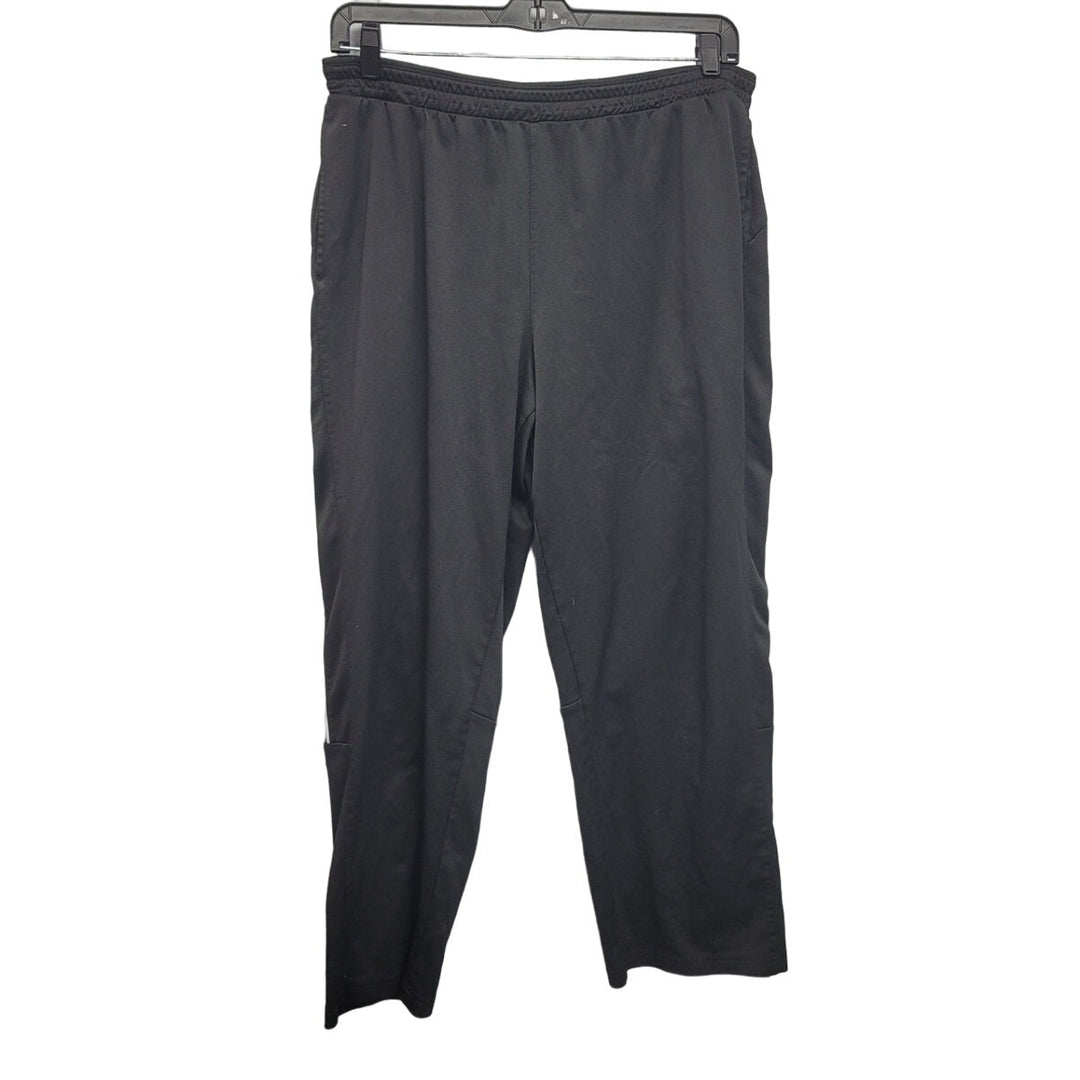 Athletic Works Mens XL Elastic Drawstring Waistband Long Black Athletic Pants