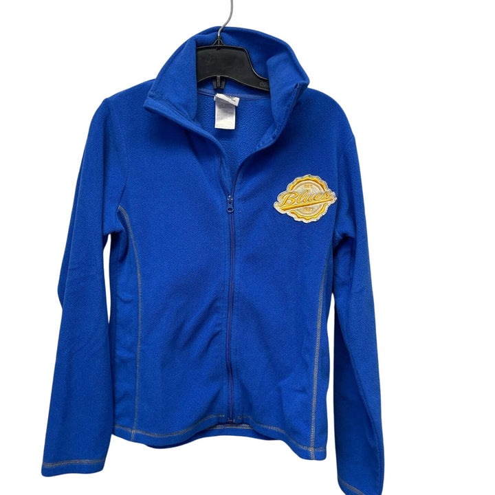 NHL St Louis Blues Hockey Womens Small Full Zip 100% Polyester Fleece Jacket