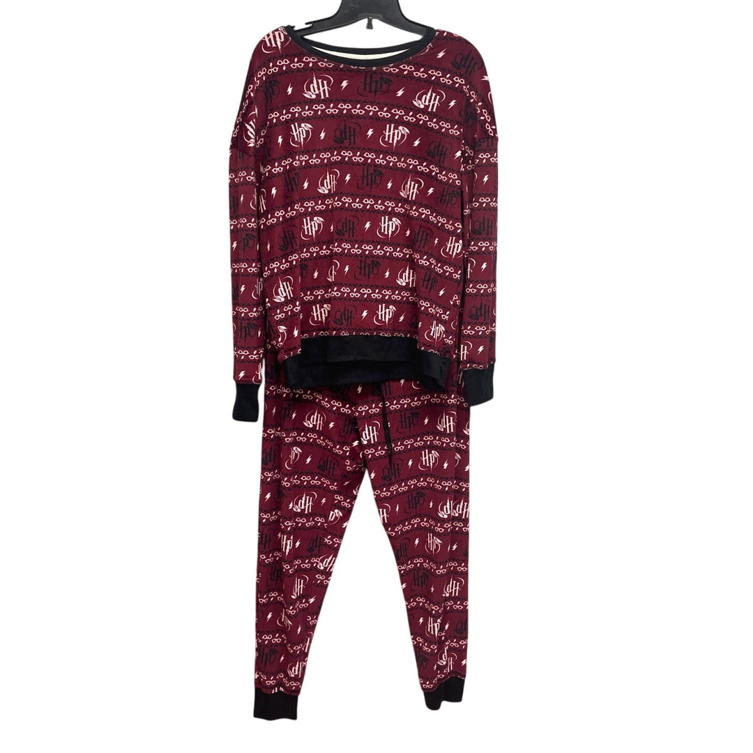 Harry Potter Womens Small Super Soft Warm Polyester 2 Pce Long Sleeve Pajama Set