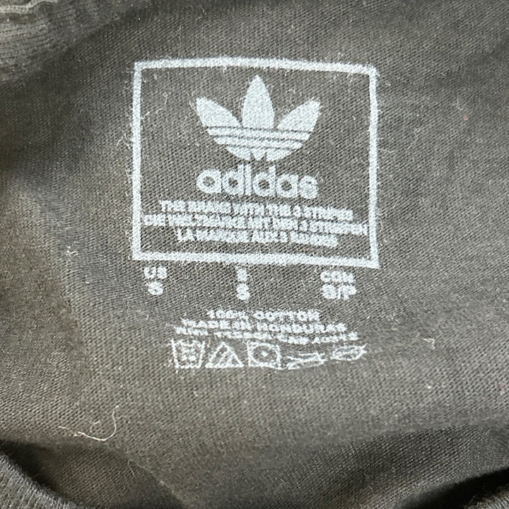 Journeys Staff Adidas Logo Mens Small Black 100% Cotton Short Sleeve Tee Shirt