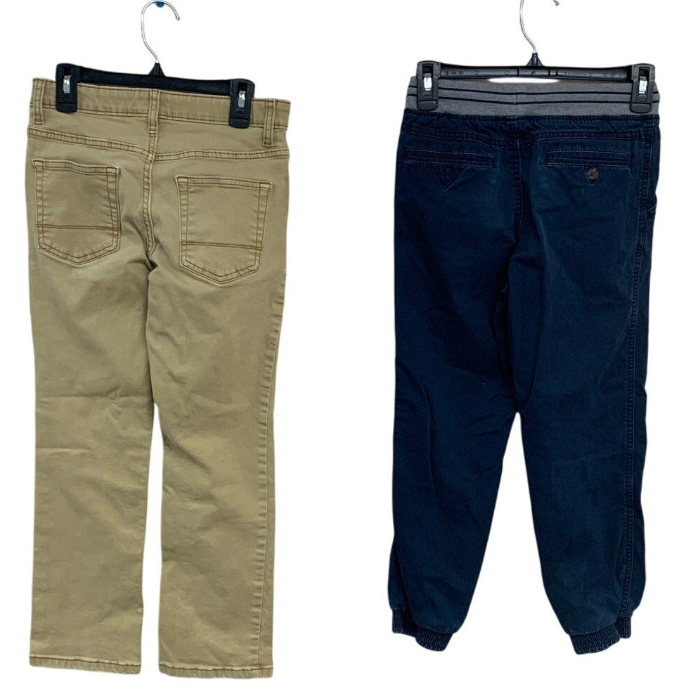 2 Cat &amp; Jack Boys Size 10 Stretch Adjustable Waist Straight Jeans Joggers