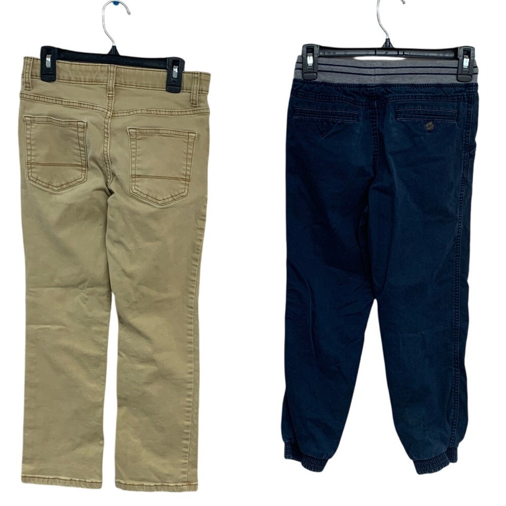 2 Cat &amp; Jack Boys Size 10 Stretch Adjustable Waist Straight Jeans Joggers