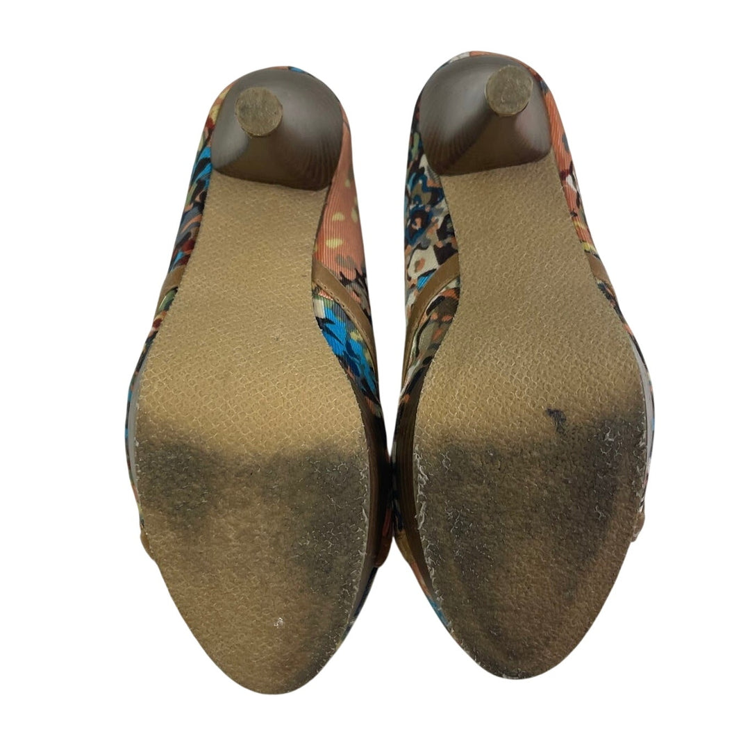 Madden Girl Alexsa Womens US Size 6.5 Colorful Animal Print High Platform Heels