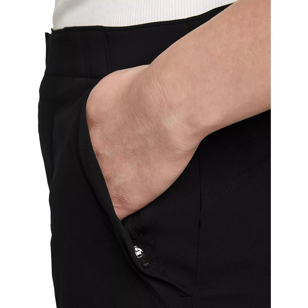New Eddie Bauer Womens Size 14 Black Horizon UPF 50 High-Rise Skort Zip Pockets