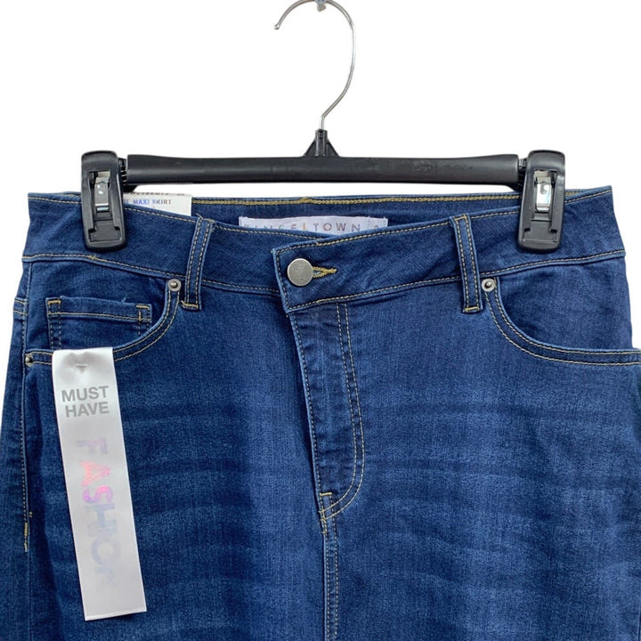 New Tinseltown Juniors Size 3 Hi Rise Stretch PolyCotton Long Denim Maxi Skirt