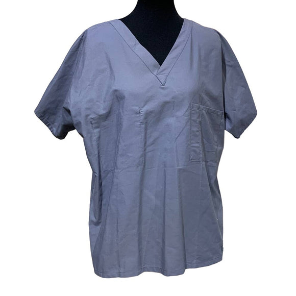 New Landau Essentials Uniforms Mens Medium Wrinkle Resistant VNeck Scrub Top