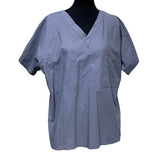 New Landau Essentials Uniforms Mens Medium Wrinkle Resistant VNeck Scrub Top